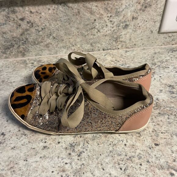 Kurt Geiger leopard sparkle sneakers - Picture 3 of 10